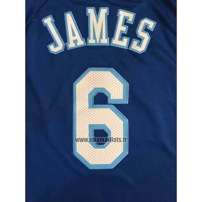 Maillot Los Angeles Lakers LeBron James NO 6 Classic 2021-22 Bleu